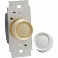 Leviton White/Light Almond Universal Turn On-Off Rotary Dimmer Switch C26-RNL06-0TW